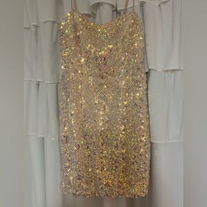 1 Lulu’s iridescent mini dress